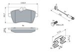BOSCH Комплект тормозных колодок, дисковый тормоз 0 986 494 290