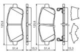 BOSCH Комплект тормозных колодок, дисковый тормоз 0 986 494 321