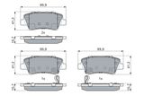 BOSCH Комплект тормозных колодок, дисковый тормоз 0 986 494 908