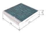 BOSCH Filter, kupéventilation 0 986 628 521