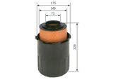 BOSCH Gaisa filtrs 1 457 433 005