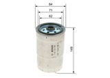 BOSCH Bränslefilter 1 457 434 106