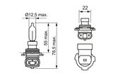 BOSCH Kvēlspuldze 1 987 302 027