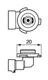 BOSCH Udutule pirn 1 987 302 083