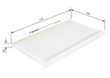 BOSCH Filter,salongiõhk 1 987 432 015