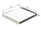 BOSCH Filter, kupéventilation 1 987 432 064