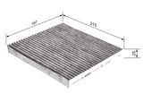 BOSCH Filter, kupéventilation 1 987 432 392