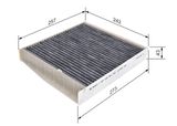 BOSCH Filter, kupéventilation 1 987 432 464
