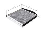 BOSCH Filter, kupéventilation 1 987 432 531