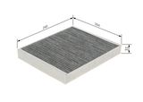 BOSCH Filtrs, Salona telpas gaiss 1 987 435 575