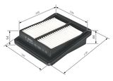 BOSCH Воздушный фильтр F 026 400 054