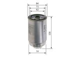 BOSCH Bränslefilter F 026 402 176