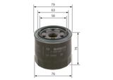 BOSCH Oljefilter F 026 407 124