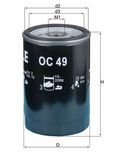 KNECHT Oljefilter OC 49