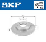 SKF Jarrulevy VKBD 80059 S2
