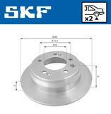 SKF Jarrulevy VKBD 90186 S2