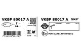 SKF Bromsbeläggssats, skivbroms VKBP 80017 A