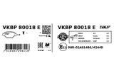 SKF Комплект тормозных колодок, дисковый тормоз VKBP 80018 E