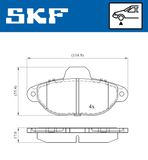 SKF Комплект тормозных колодок, дисковый тормоз VKBP 80284 E