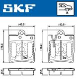 SKF Комплект тормозных колодок, дисковый тормоз VKBP 90199