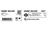 SKF Комплект тормозных колодок, дисковый тормоз VKBP 90199