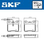 SKF Комплект тормозных колодок, дисковый тормоз VKBP 91032 E