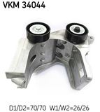 SKF Натяжной ролик, поликлиновой ремень VKM 34044