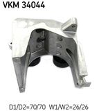 SKF Натяжной ролик, поликлиновой ремень VKM 34044