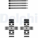 DELPHI Zestaw akcesoriów, klocki hamulcowe LX0702