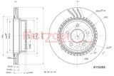 METZGER AUTOTEILE Тормозной диск 6110285
