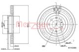 METZGER AUTOTEILE Bromsskiva 6110365