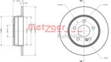 METZGER AUTOTEILE Тормозной диск 6110423
