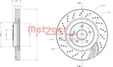 METZGER AUTOTEILE Тормозной диск 6110614