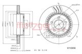 METZGER AUTOTEILE Тормозной диск 6110656
