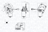 MAGNETI MARELLI Двигатель стеклоочистителя 064374900010