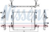 NISSENS Radiaator,mootorijahutus 606780