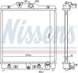 NISSENS Радиатор, охлаждение двигателя 633081