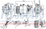NISSENS Kompressor, klimatanläggning 890071