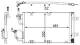 MAHLE Конденсатор, кондиционер AC 400 000S