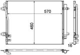 MAHLE Конденсатор, кондиционер AC 734 000P