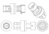 MAHLE Spiediena slēdzis, Gaisa kondicionēšanas sistēma ASE 4 000P