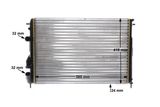 MAHLE Радиатор, охлаждение двигателя CR 493 000S
