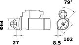 MAHLE Startmotor MS 35