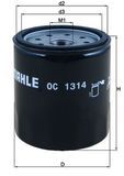 MAHLE Eļļas filtrs OC 1314