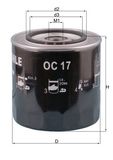 MAHLE Oljefilter OC 17