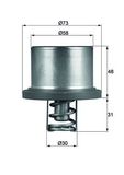 MAHLE Termostat, środek chłodzący THD 2 89