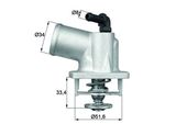 MAHLE Termostat, środek chłodzący TI 54 92D