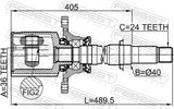 FEBEST Ledsats, drivaxel 0411-NA8WRH