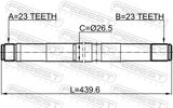 FEBEST Drivaxel 2112-FOCIIRH