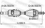 FEBEST Drivaxel 2114-CB4LH